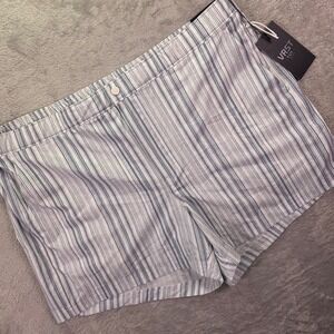 NWT VRST Men's Resort Shorts Sz XXL Blue Calm Stripe 5" Inseam Slim Fit